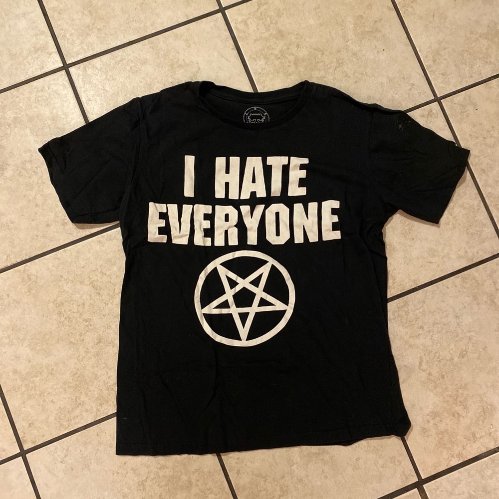 Belial clothing, I hate everyone tee